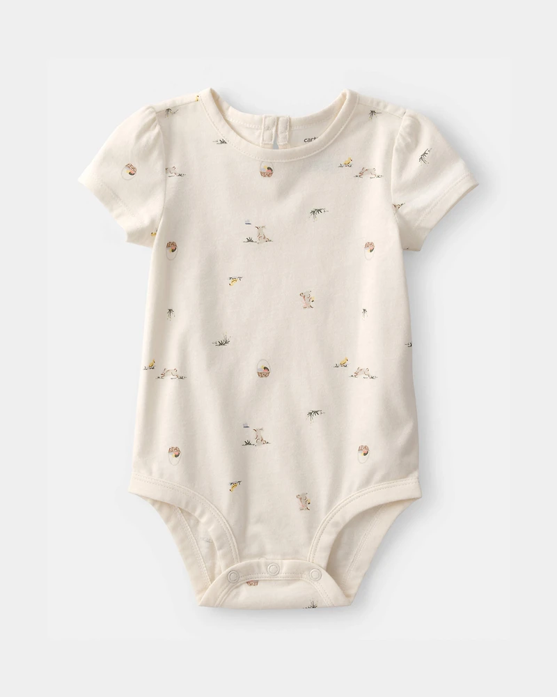 Baby Girl 2-Piece Easter Bunny Jumper Set - Pink/Ivory