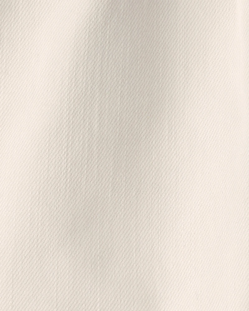 Toddler Boy Organic Cotton Shorts Cream