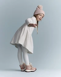 Toddler Girl Turtleneck Sweater Dress - Cream