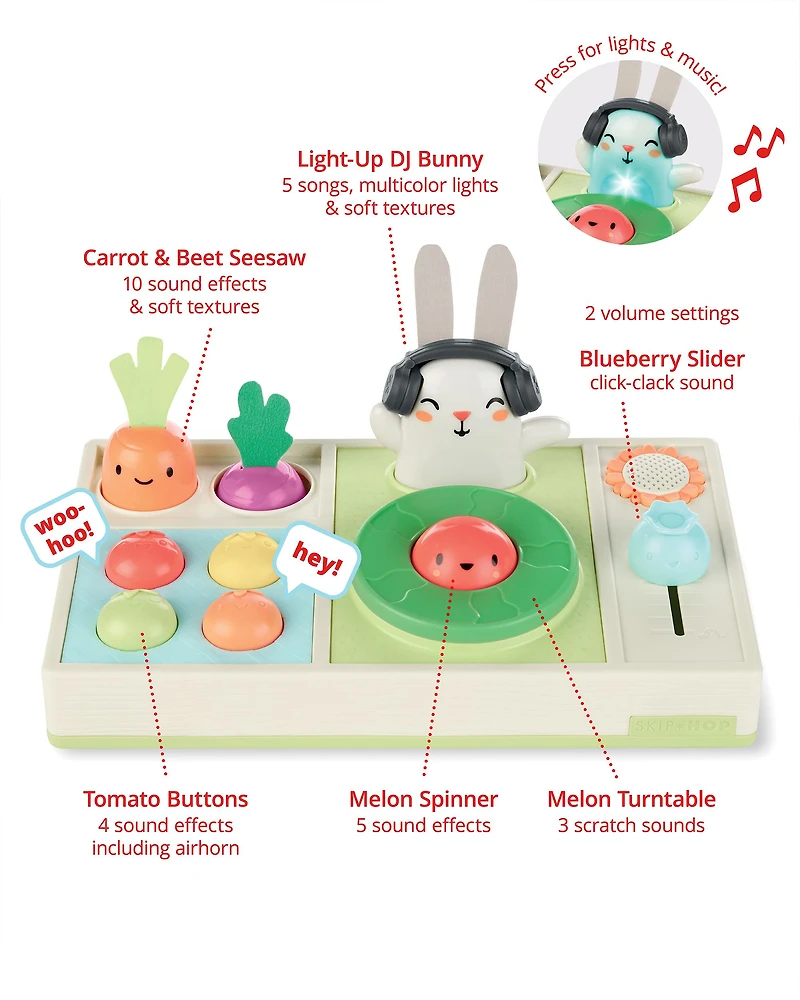 Farmstand Let The Beet Drop DJ Set Baby Musical Toy