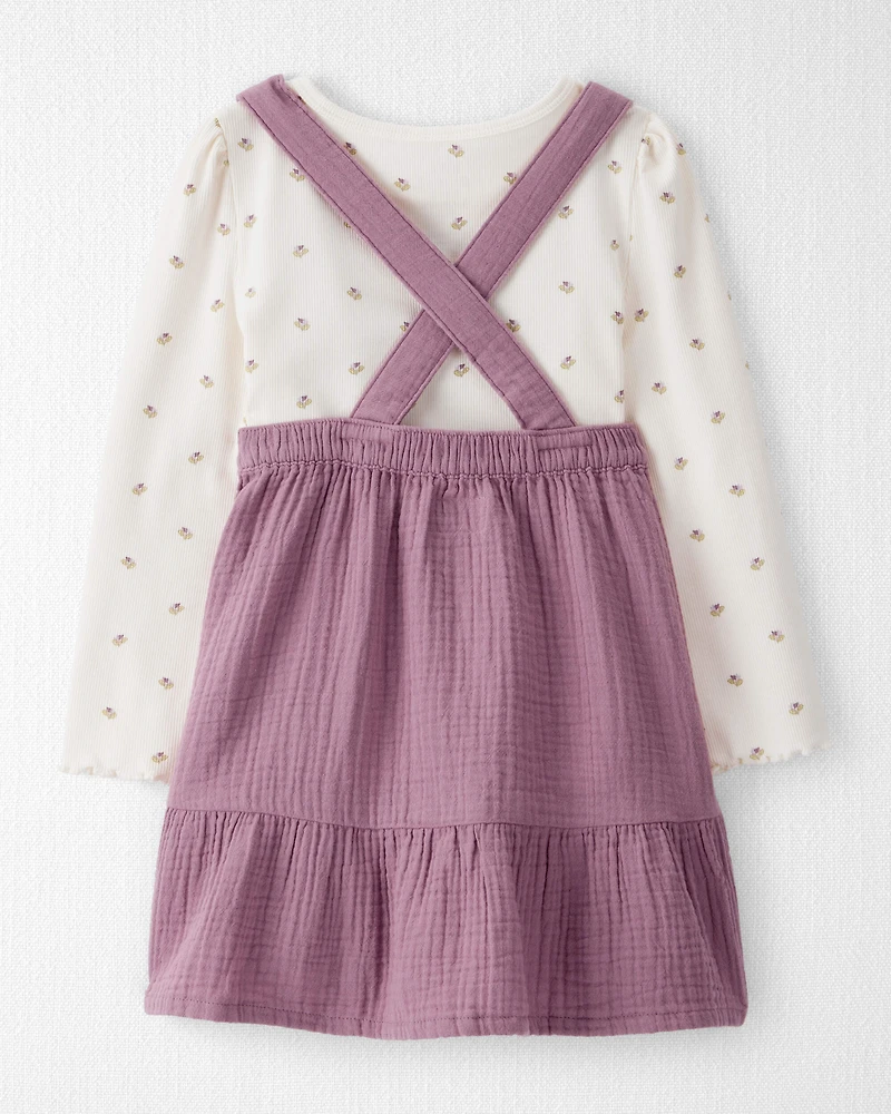 Toddler Girl 2-Piece Organic Cotton Jumper Set