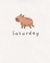 Baby 7-Pack Days Of The Week Short-Sleeve Cotton Bodysuits