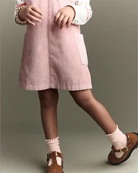 Toddler Girl Otter Pocket Corduroy Jumper - Light Pink