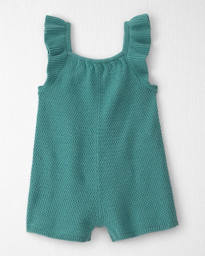 Baby Girl Organic Cotton Knit Romper