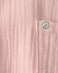 Baby Girl Organic Cotton Gauze Overalls