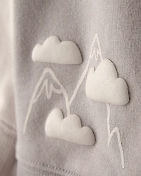 Baby Boy Helicopter French Terry Sweatshirt & Pant Set - Grey