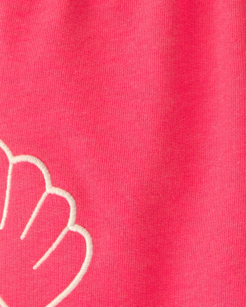 Toddler Girl Shell French Terry Shorts - Orange