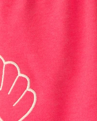 Toddler Girl Shell French Terry Shorts - Orange