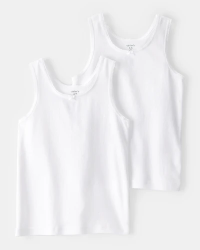 Girls 2-Pack Cotton Tanks