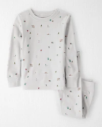Toddler Organic Cotton Pyjamas Frosted Trail Print