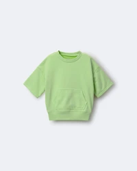 Toddler Breezy Top with Pocket - Lime Green