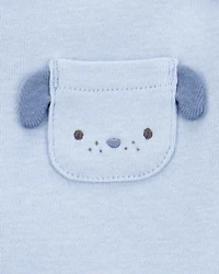 Baby Boy 5-Pack Dog Short-Sleeve Cotton Bodysuits