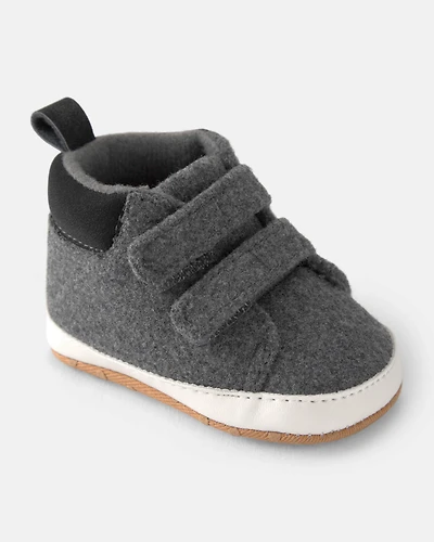 Baby Boy Double Strap Boots - Grey