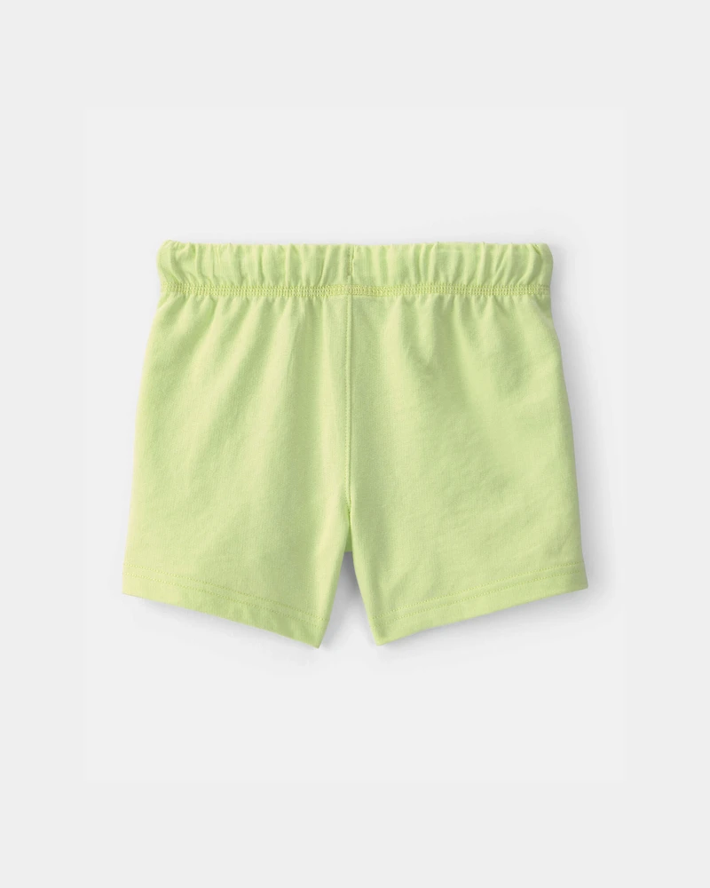 Toddler Boy French Terry Shorts - Green