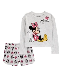 Kid Minnie Mouse Loose Fit 2-Piece Pyjamas - Grey