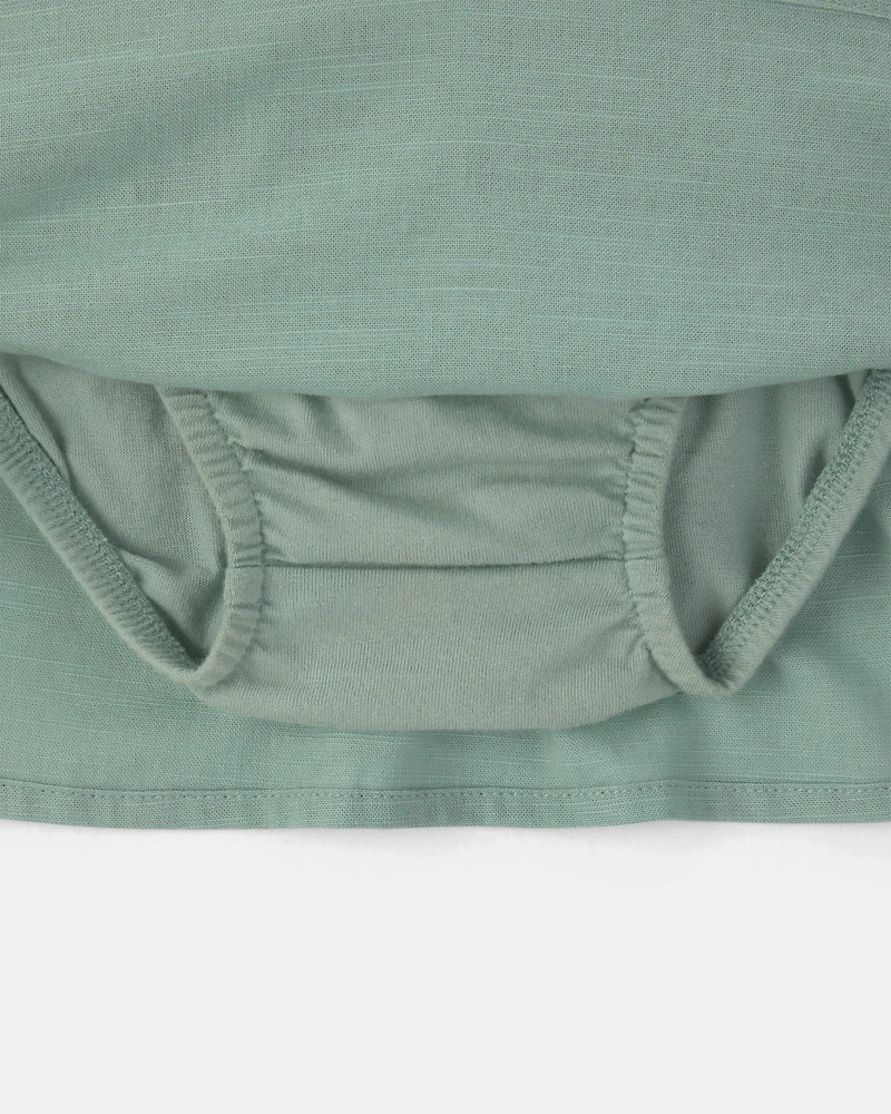 Baby Girl Pocket Skort - Green