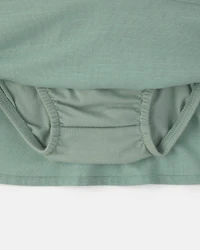Baby Girl Pocket Skort - Green