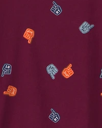 Boys Gameday Long-Sleeve T-Shirt - Burgundy