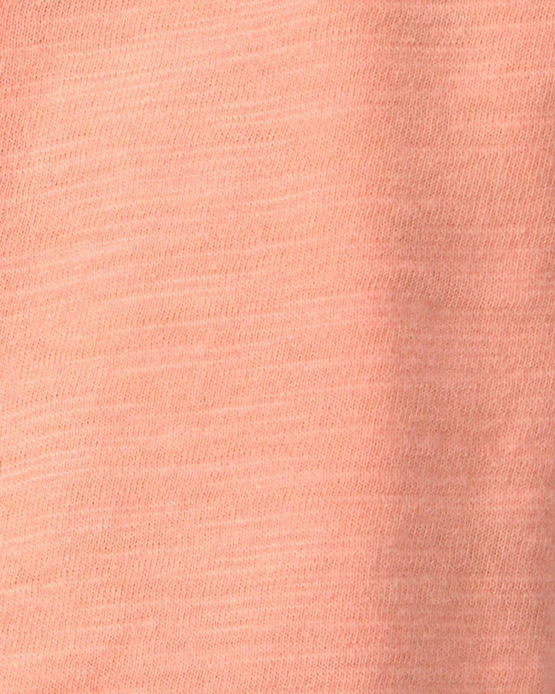 Baby Girl 2-Piece Beach Cardigan & Bodysuit Dress Set - Orange/Ivory