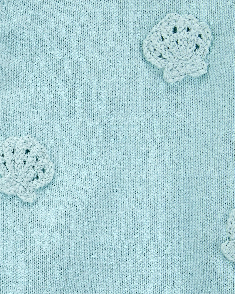 Baby 2-Piece Crochet Sweater Knit Tank & Diaper Cover Set