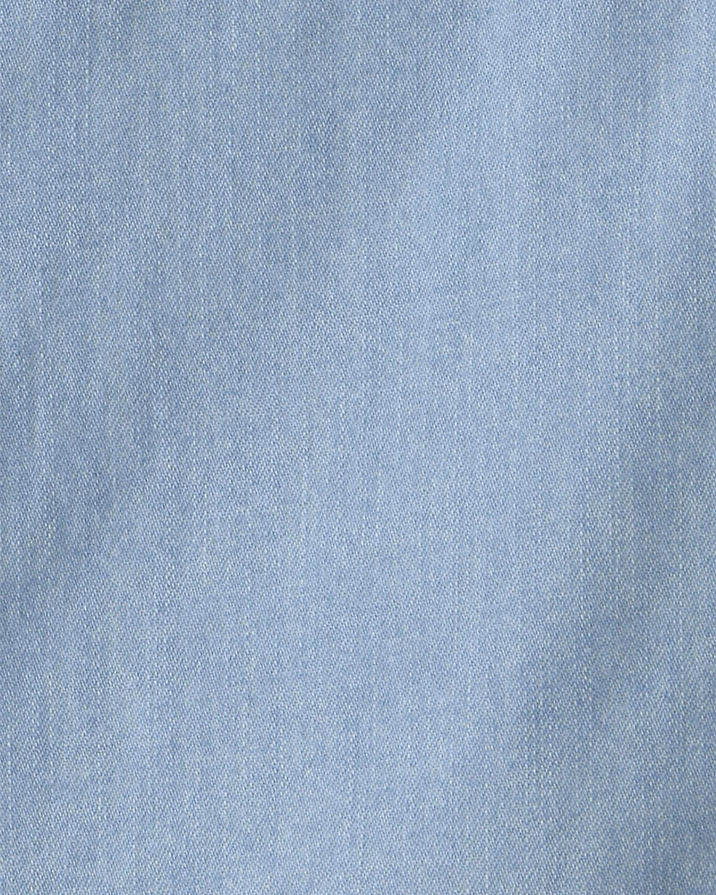 Toddler Boy Organic Cotton Chambray Button-Down Top