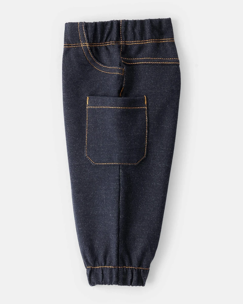 Baby Boy 2-Piece Skiing Print Long-Sleeve Bodysuit & Pant Set - Blue