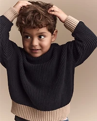 Toddler Pullover Sweater - Black