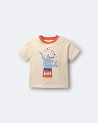 Toddler Juggling Relaxed Graphic Tee - Cream