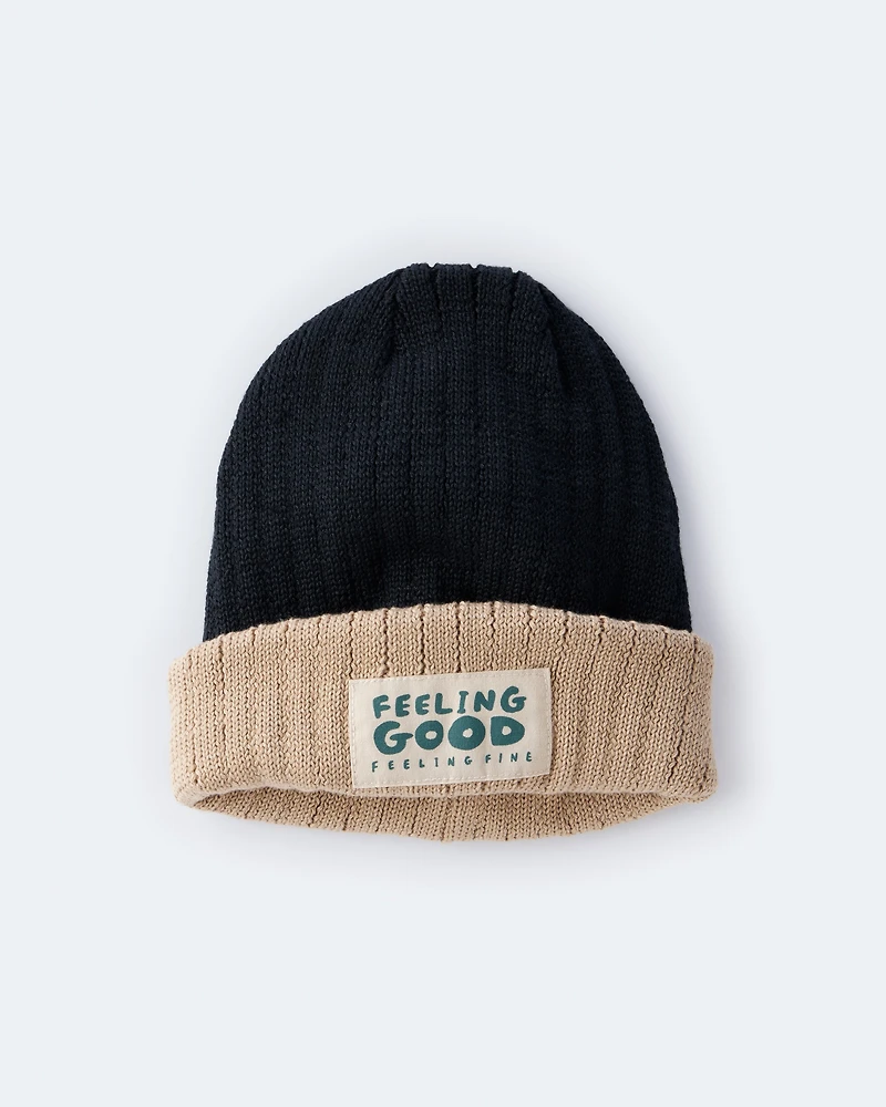 Toddler Feeling Good Beanie - Black