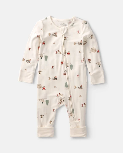 Baby North Pole PurelySoft™ 2-Way Zip Sleeper - Cream