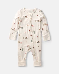 Baby North Pole PurelySoft™ 2-Way Zip Sleeper - Cream