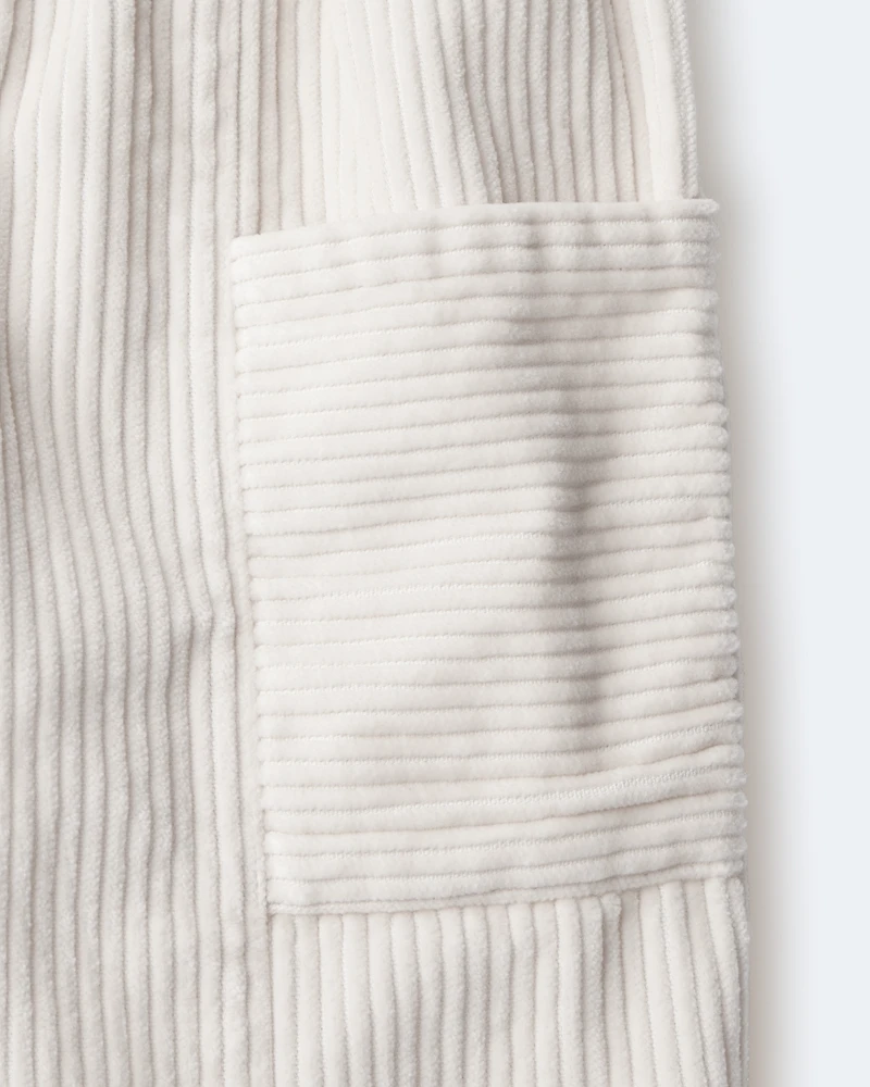 Toddler Boy Corduroy Pocket Pant - Cream