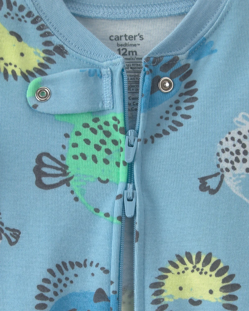 Baby Boy Pufferfish 100% Cotton 1-Piece Pyjama - Blue