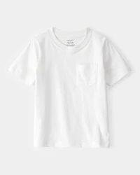 Toddler Solid Short-Sleeve Pocket Tee