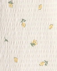 Baby Girl 3-Piece Lemon Short-Sleeve Top, Bodysuit & Short Set - Yellow/Ivory