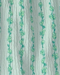 Baby Girl 2-Piece Vine Short-Sleeve Top & Skirt Set - Green