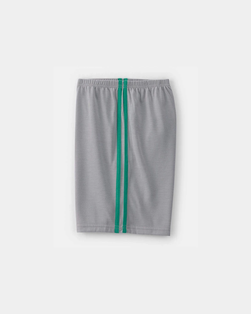 Boys 2-Piece Golf Short-Sleeve Loose Fit Pyjama Set - Green/Grey