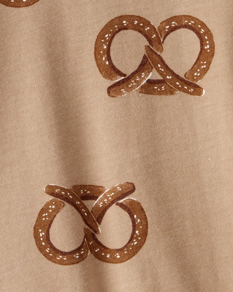 Baby Boy Pretzel Print Long-Sleeve Tee - Brown