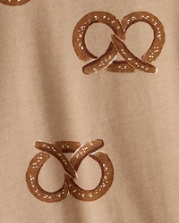 Baby Boy Pretzel Print Long-Sleeve Tee - Brown