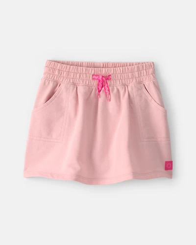 Toddler Girl French Terry Skort - Pink