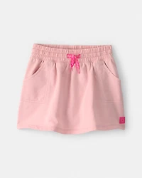 Toddler Girl French Terry Skort - Pink
