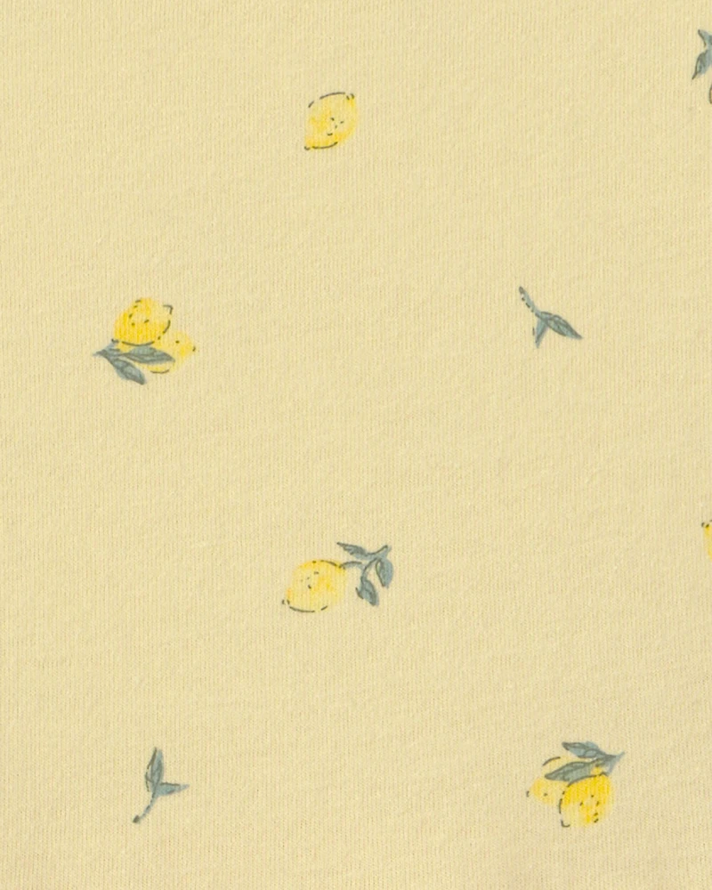 Toddler Girl Lemon Knit Dress - Yellow