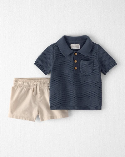 Baby Boy 2-Piece Organic Cotton Set