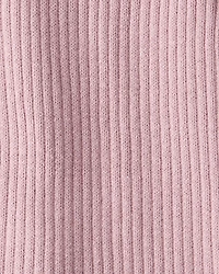 Baby Girl Ribbed Cotton Jumpsuit - Pink