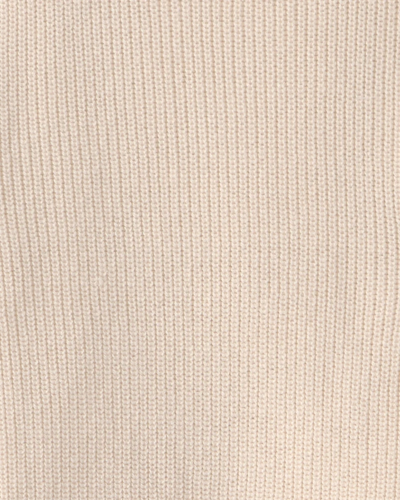 Kids Organic Cotton Zip-Up Jacket Cream