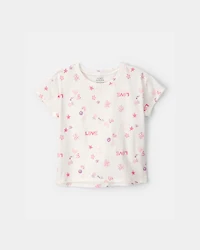 Girls 'Love' Top - Ivory