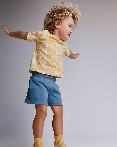 Toddler Relaxed Graphic Tee Otter Avenue Print - Yellow