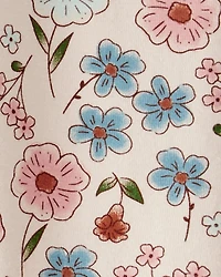 Toddler Girl Floral Pull-On Stretch Leggings - Cream