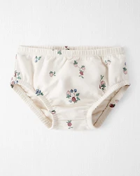 Baby Girl Organic Cotton French Terry Dress Berry Blossom Print