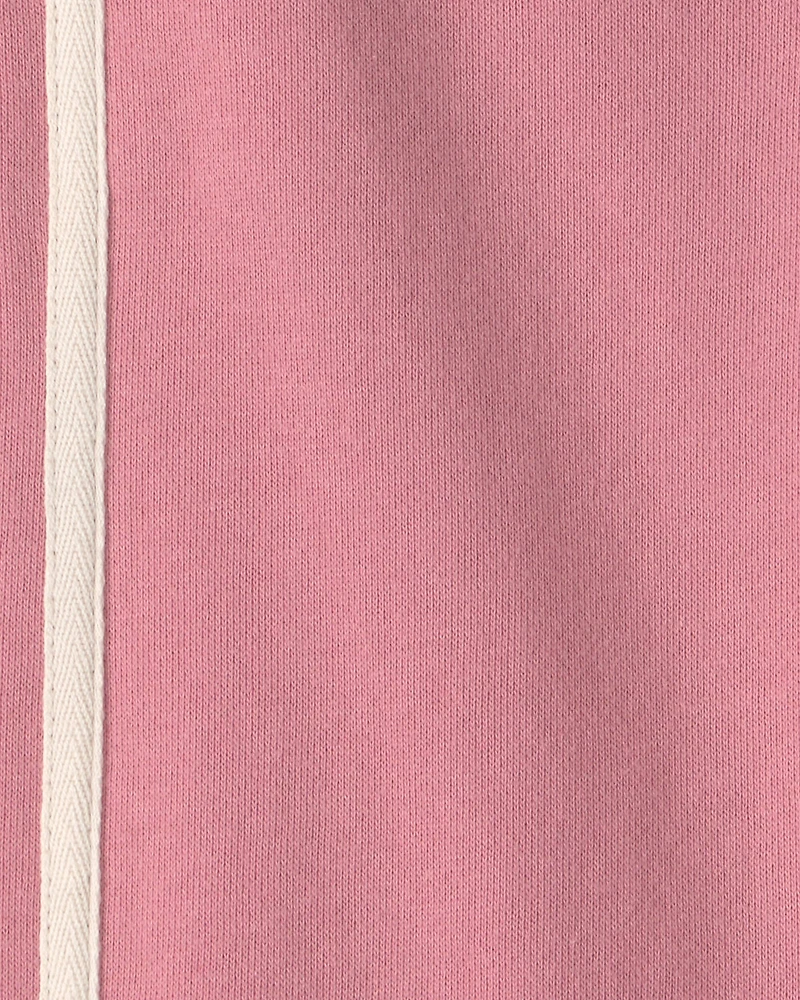 Girls Toddler Girl French Terry Wide-Leg Pants - Pink